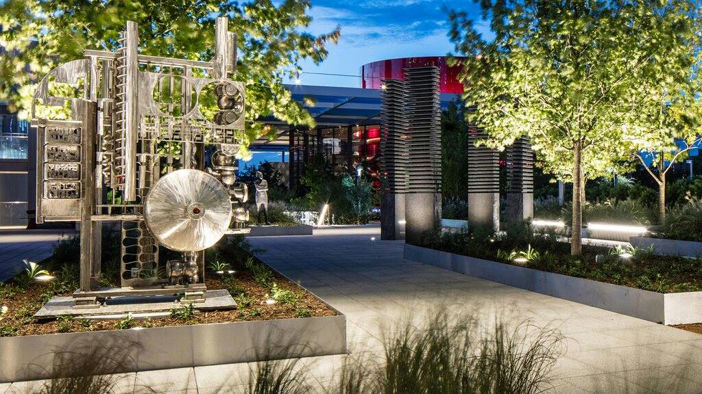 Hall Texas Sculpture walk Dallas Arts District